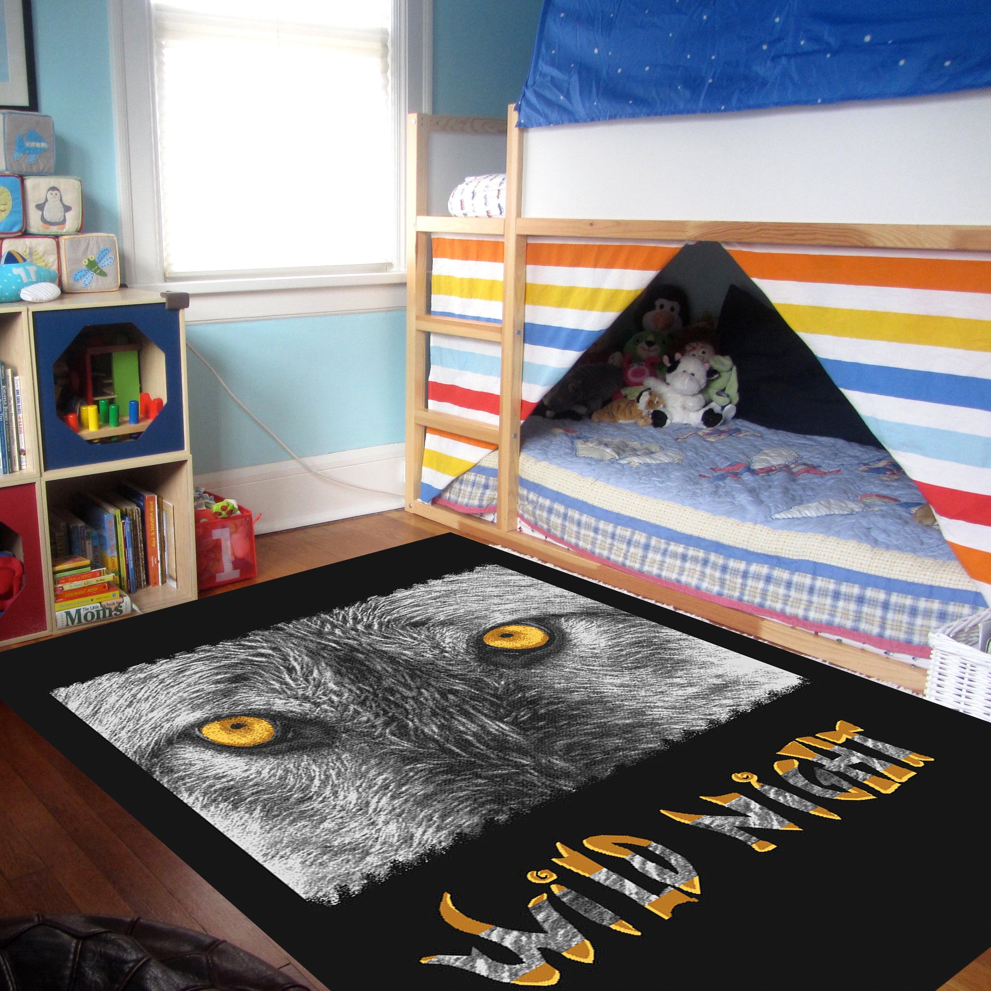 Animal Print Rug Wild Night in Size 110cm x 160cm-Rugs 4 Less