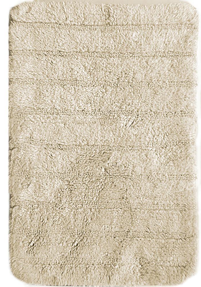 Stripe Cotton Bath Mat Ivory in Size 50cm x 75cm-Rugs 4 Less