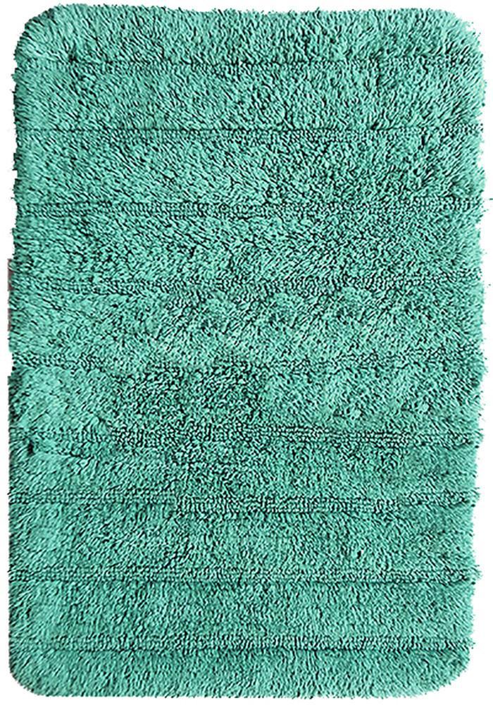 Stripe Cotton Bath Mat Teal in Size 50cm x 75cm-Rugs 4 Less