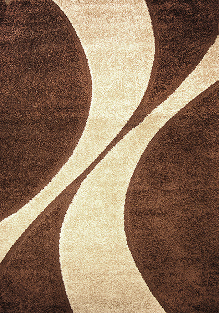 Bolero 9419C-ubx Dark Brown Large Rug in Size 200cm x 290cm-Rugs 4 Less