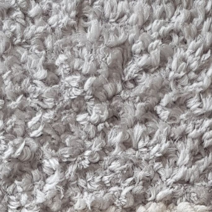 Cozy Silver Shag Rug in Size 160cm x 220cm