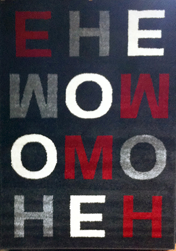 Diva 2234 Charcoal Large Rug in Size 200cm x 290cm-Rugs 4 Less