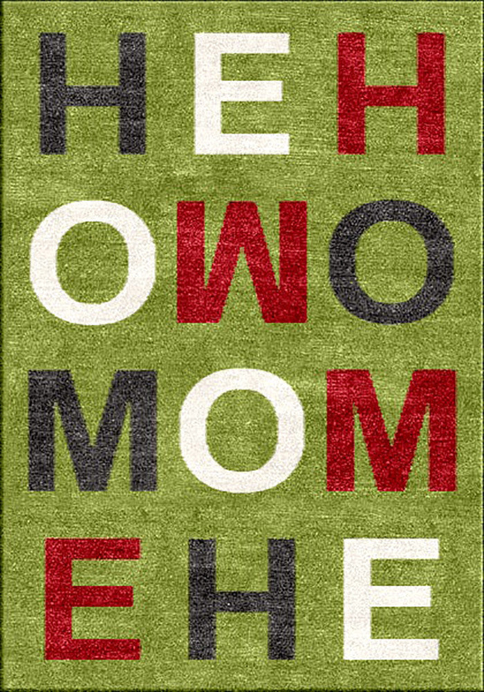 Diva 2234 Green Large Rug in Size 200cm x 290cm-Rugs 4 Less