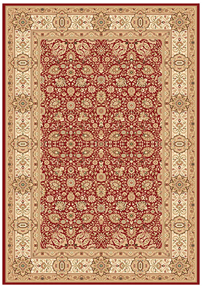Elegance 1339 Red Large Traditional Rug in Size 200cm x 290cm-Rugs 4 Less