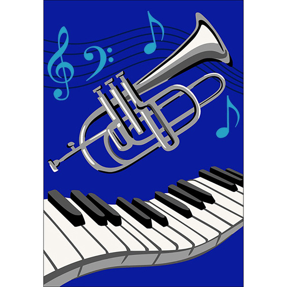 Jazz Rug Blue in Size 110cm x 160cm-Rugs 4 Less