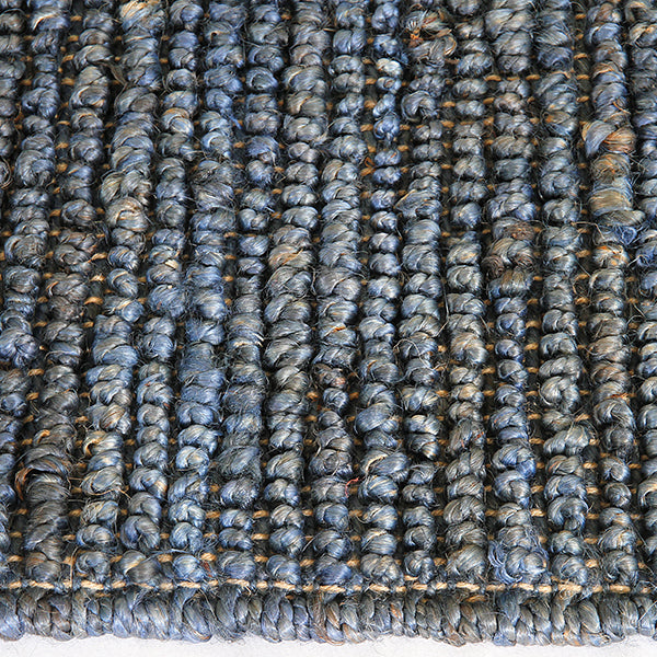 Morocco Jute Rug Blue in Size 160cm x 230cm-Rugs 4 Less