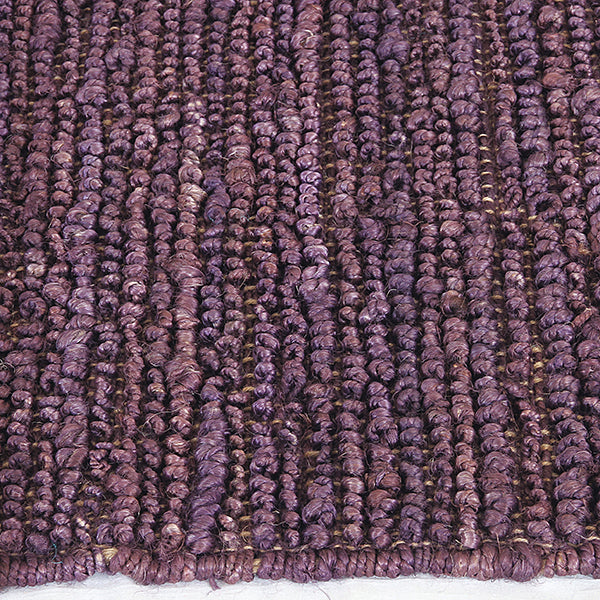 Morocco Jute Rug Aubergine in Size 160cm x 230cm-Rugs 4 Less