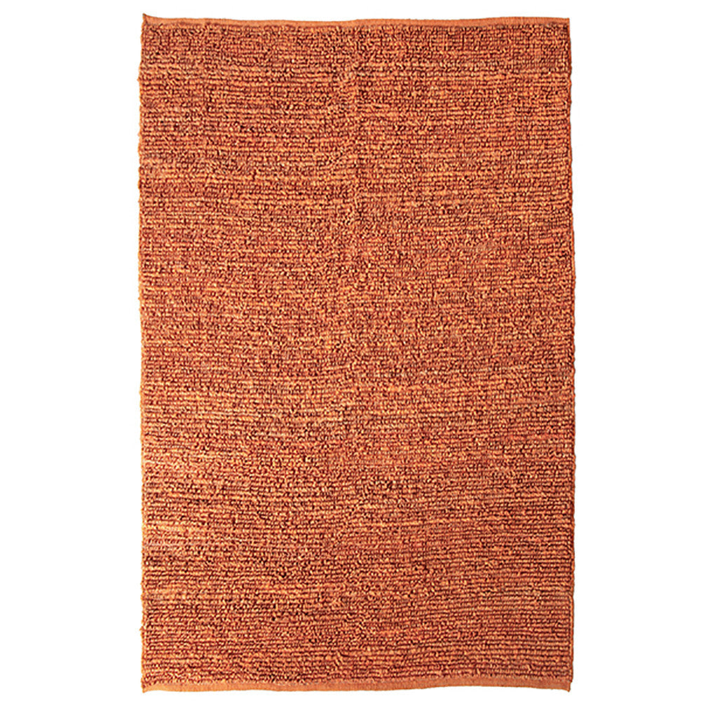 Morocco Extra Large Jute Rug Orange in Size 250cm x 350cm-Rugs 4 Less