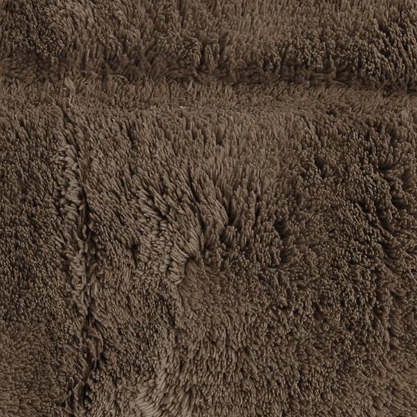 Cotton Round Bath Mat Brown in Size Round 70cm-Rugs 4 Less