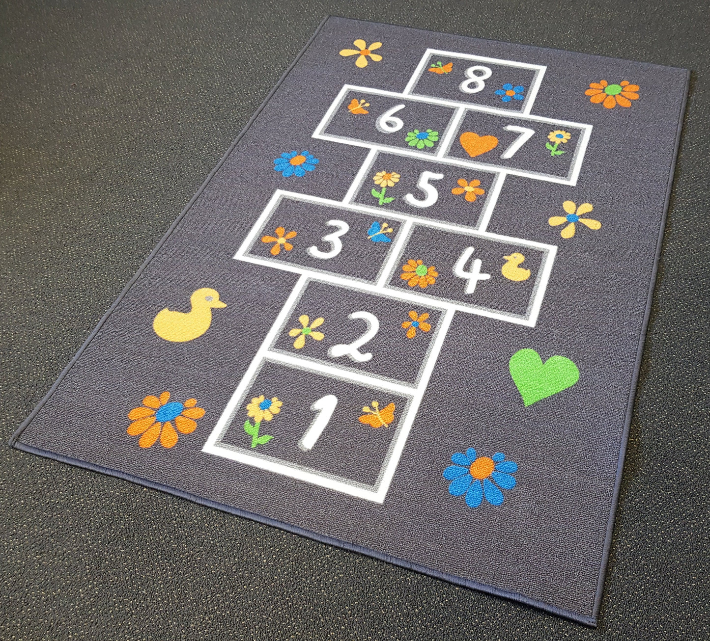 Hopscotch Mat in Size 90cm x 130cm-Rugs 4 Less