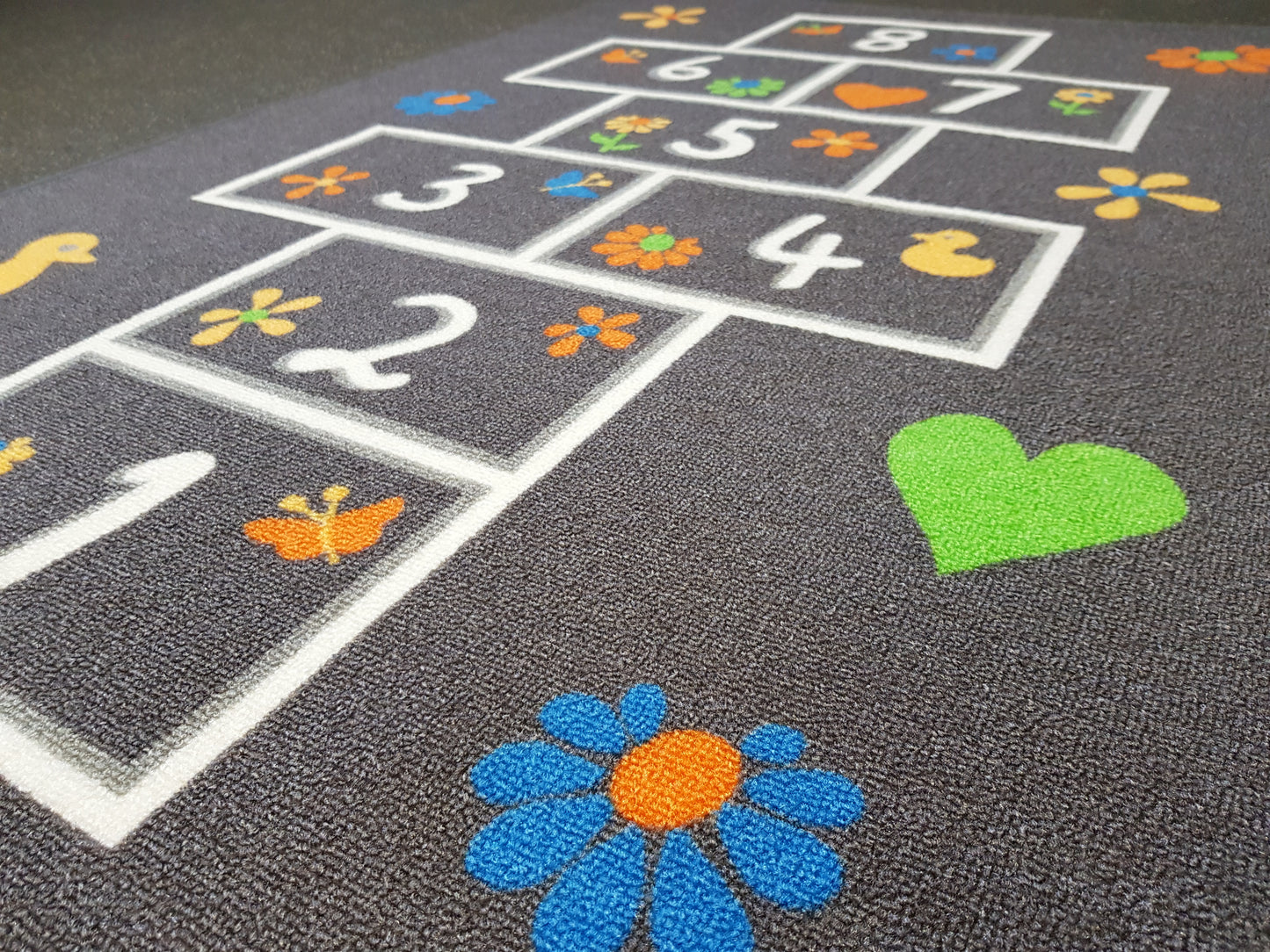Hopscotch Mat in Size 90cm x 130cm-Rugs 4 Less