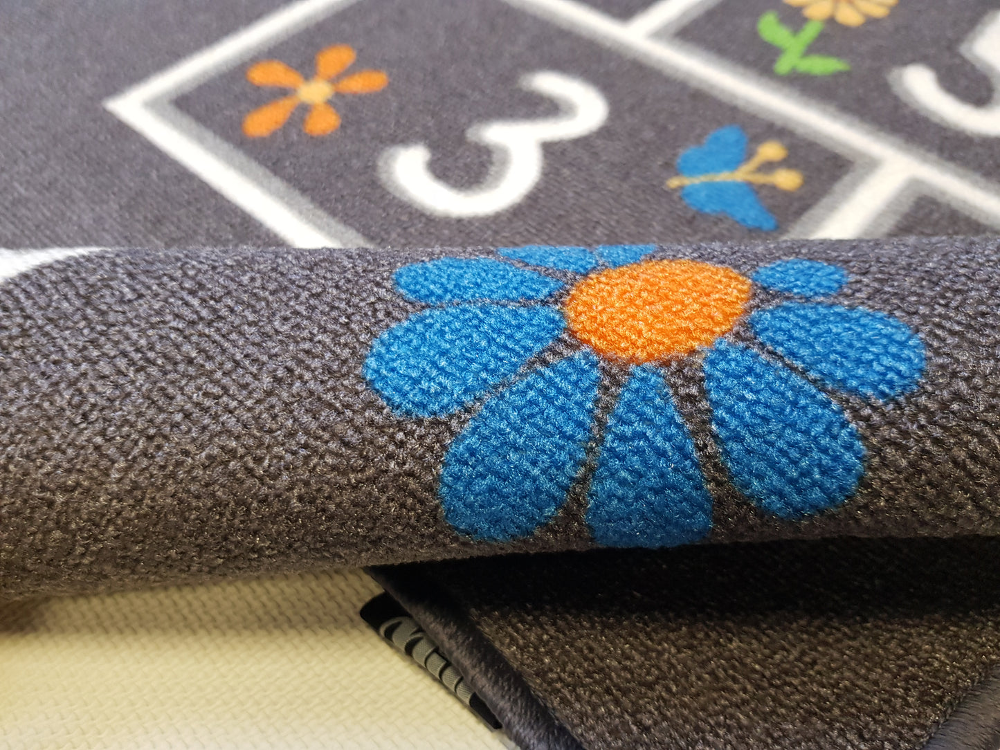 Hopscotch Mat in Size 90cm x 130cm-Rugs 4 Less