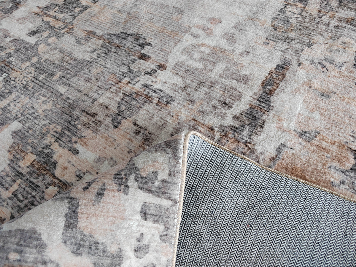 Echo 202 Grey Biege Washable Rug