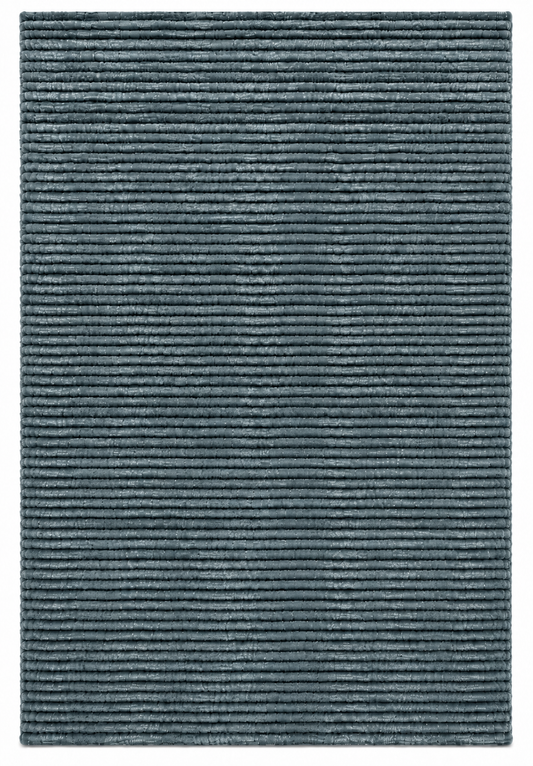 Cashmere Wool-Viscose Rug Petrol in Size 160cm x 230cm