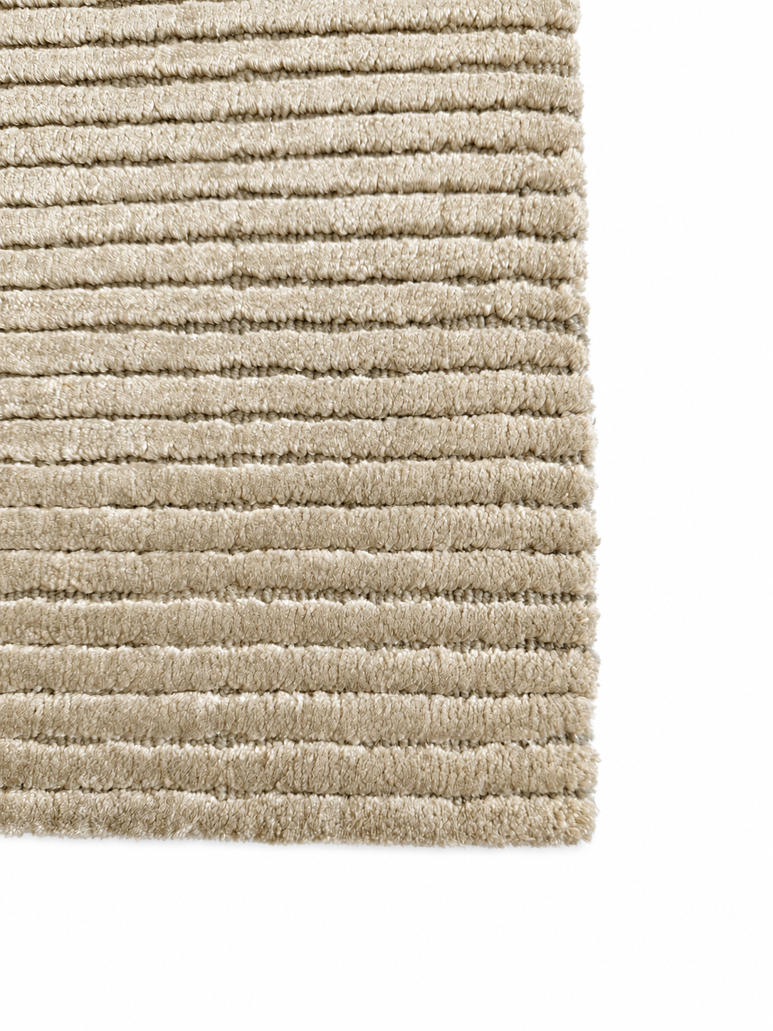 Cashmere Wool-Viscose Rug Sand in Size 160cm x 230cm