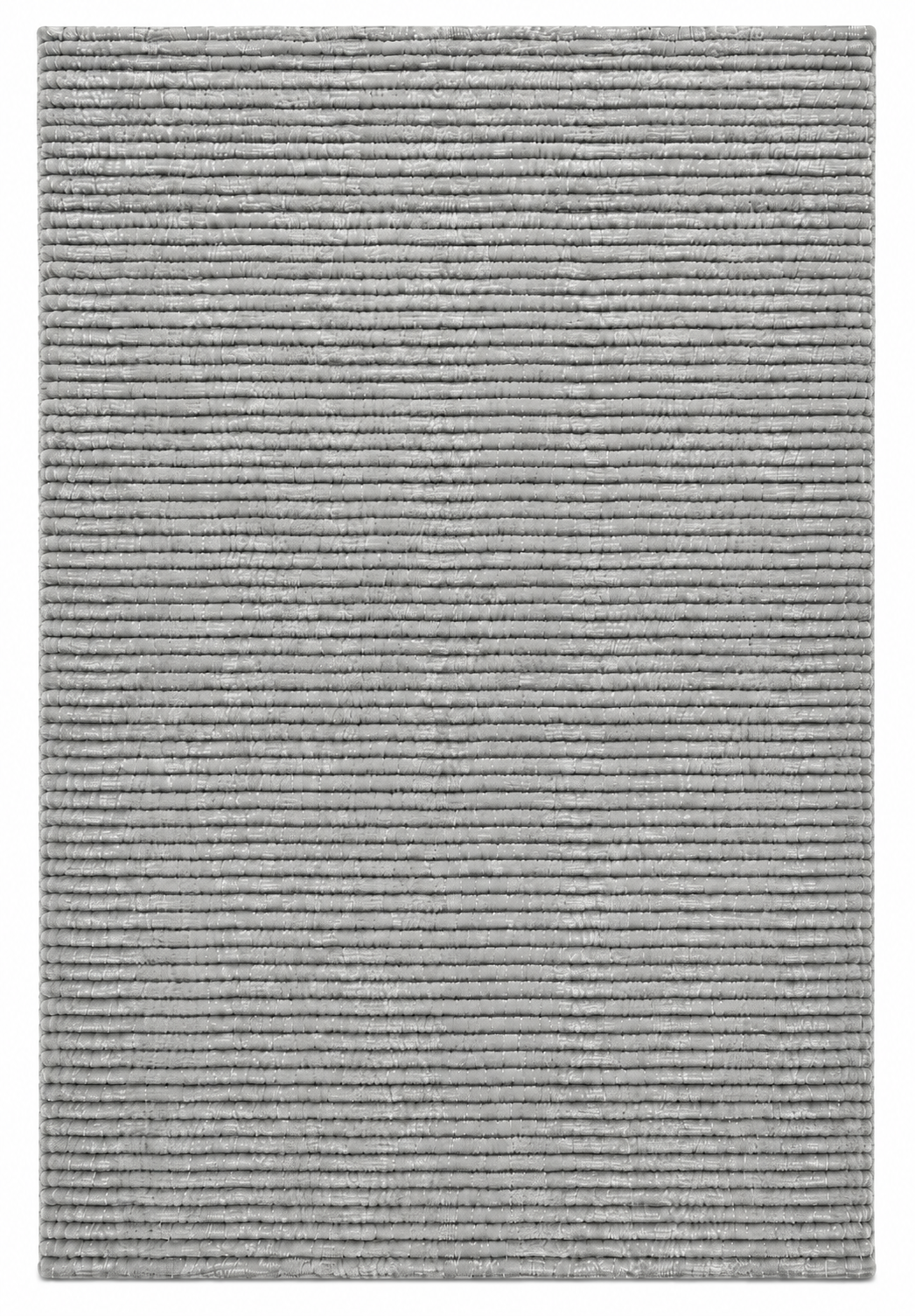 Cashmere Wool-Viscose Rug Silver in Size 160cm x 230cm