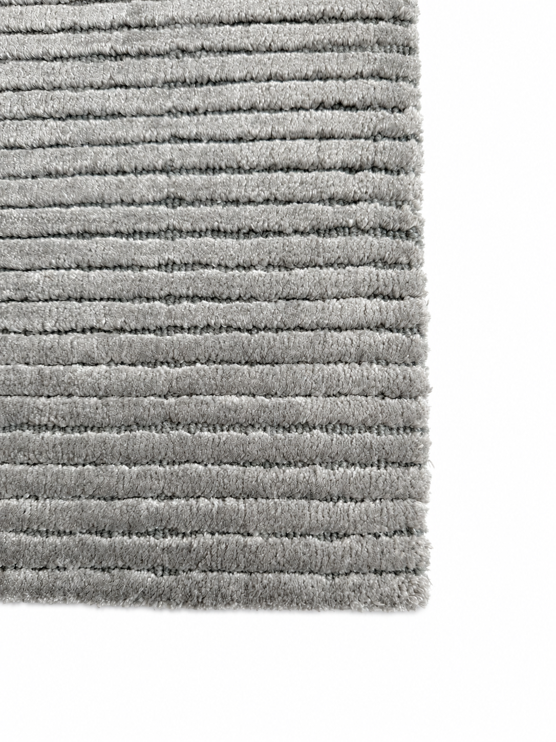 Cashmere Wool-Viscose Rug Silver in Size 160cm x 230cm