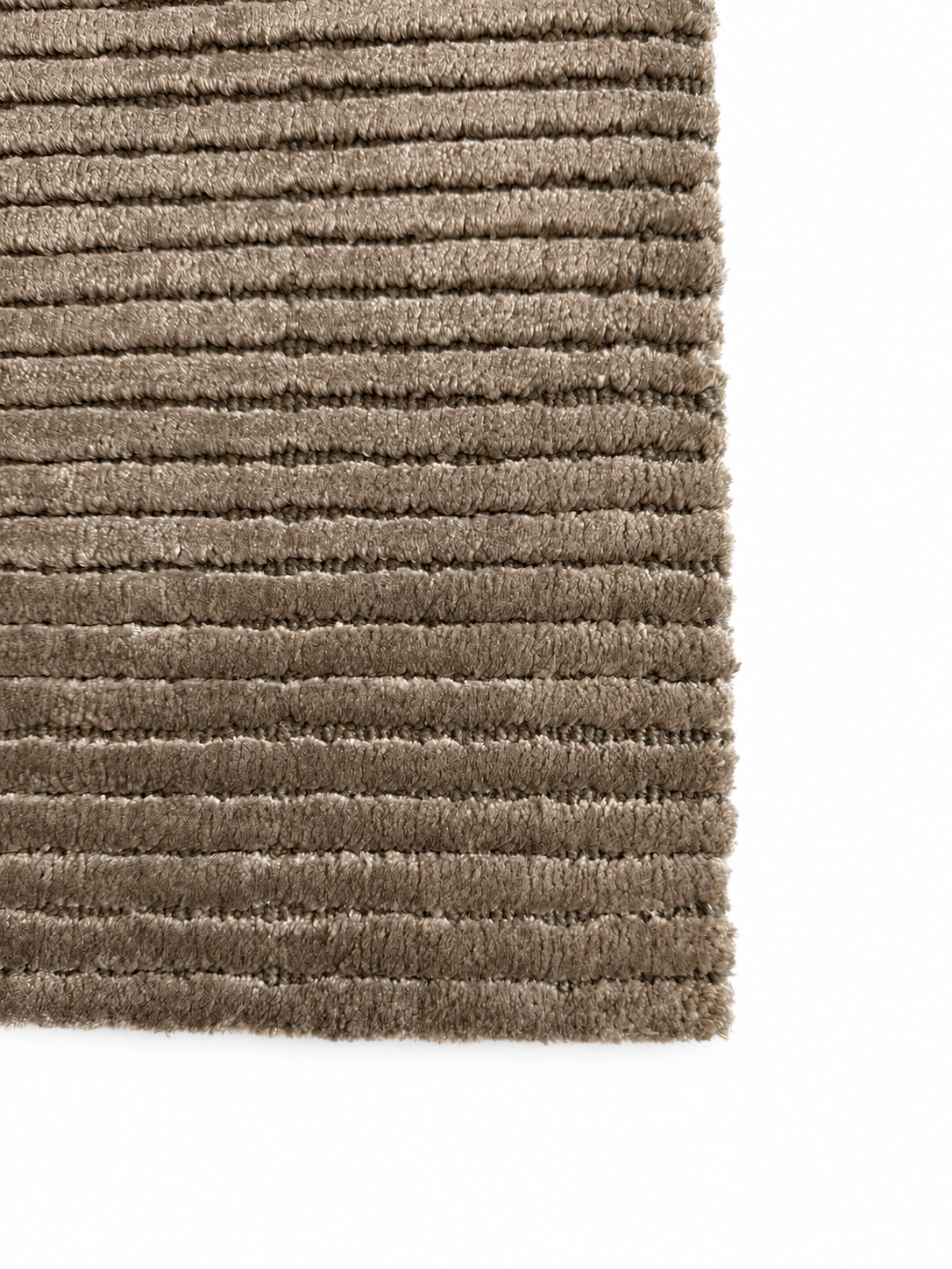 Cashmere Wool-Viscose Rug Taupe in Size 160cm x 230cm