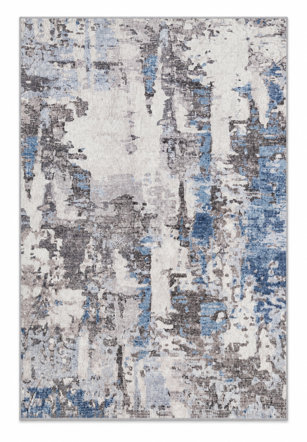 Echo 201 Grey Blue Washable Rug