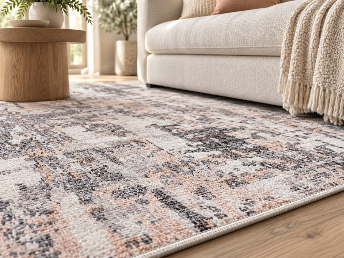 Echo 202 Grey Biege Washable Rug