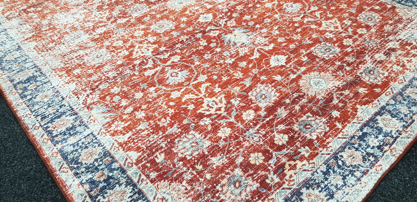 Echo 908 Red Rug in Size 200cm x 290cm