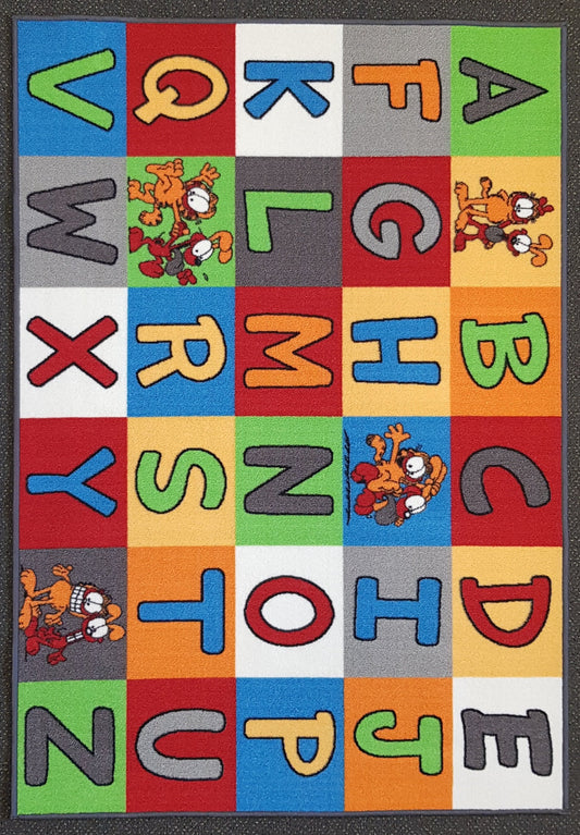 Alphabet Mat in Size 90cm x 130cm-Rugs 4 Less
