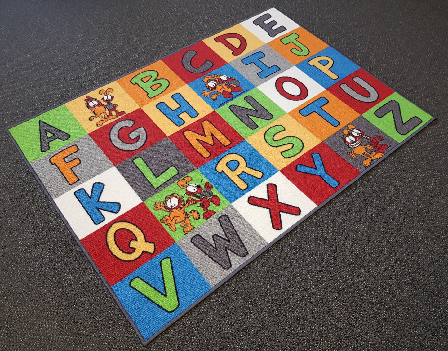 Alphabet Mat in Size 90cm x 130cm-Rugs 4 Less