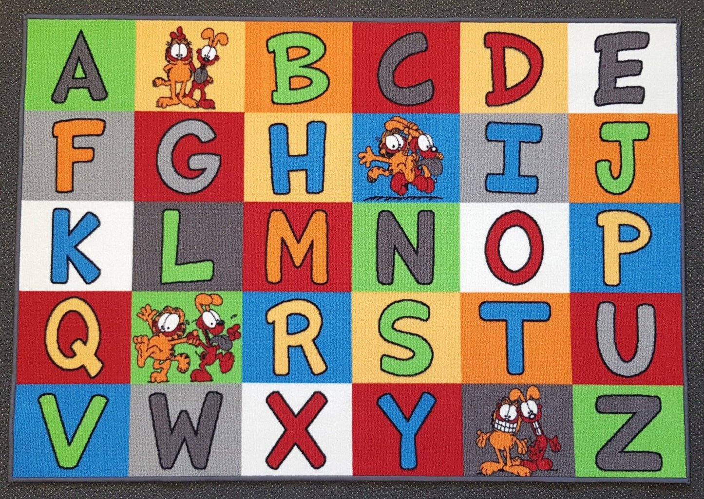 Alphabet Mat in Size 90cm x 130cm-Rugs 4 Less