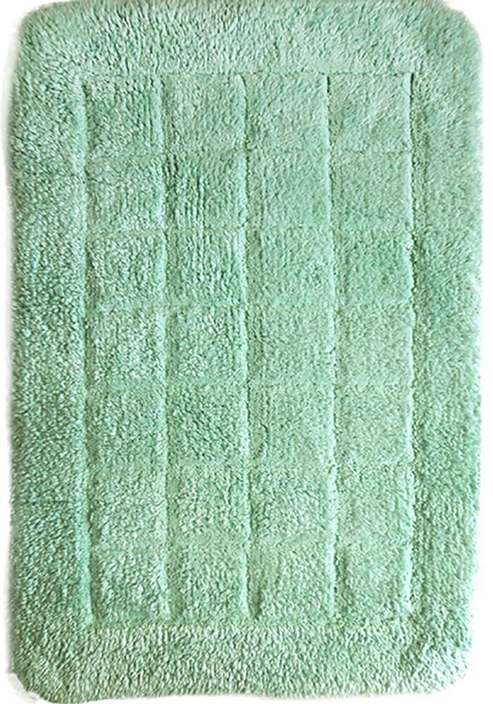 Cotton Bath Mat Light Green in Size 50cm x 75cm-Rugs 4 Less