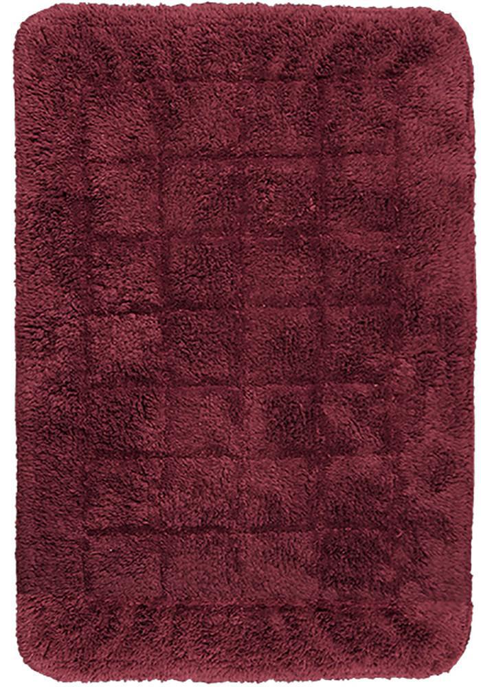 Cotton Bath Mat Red in Size 50cm x 75cm-Rugs 4 Less