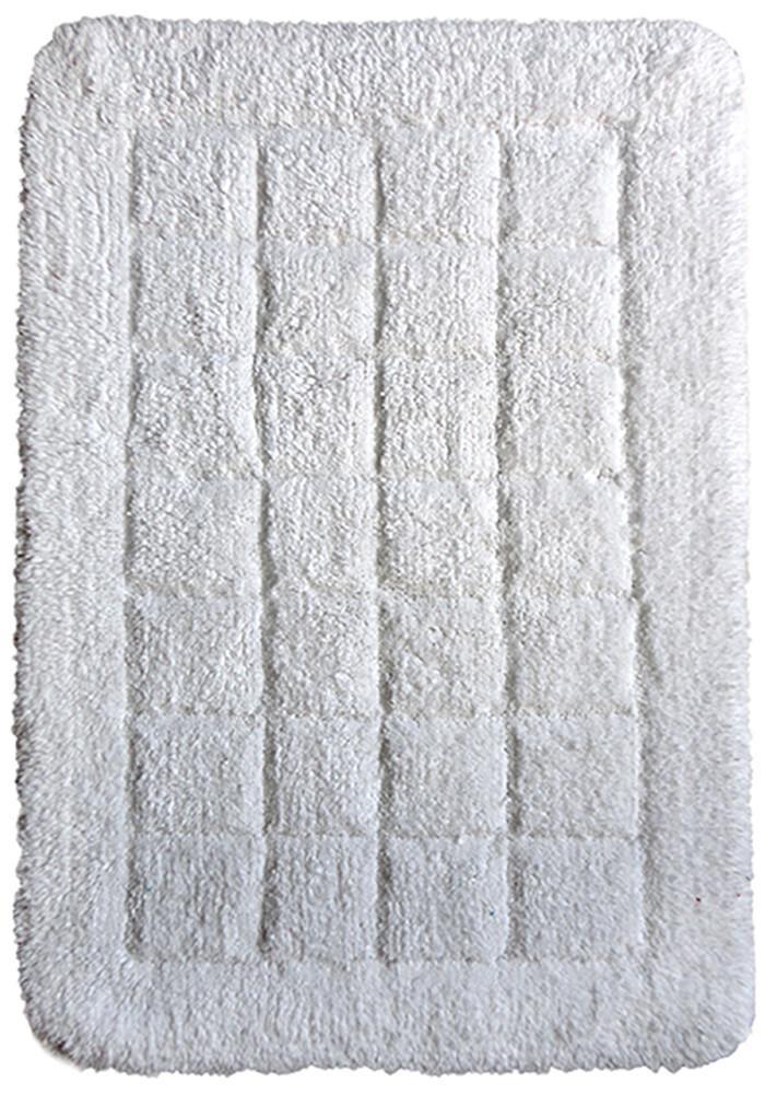 Cotton Bath Mat White in Size 50cm x 75cm-Rugs 4 Less
