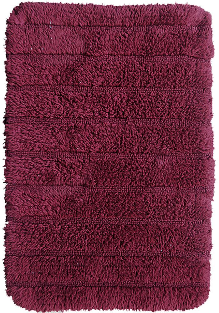 Stripe Cotton Bath Mat Red in Size 50cm x 75cm-Rugs 4 Less