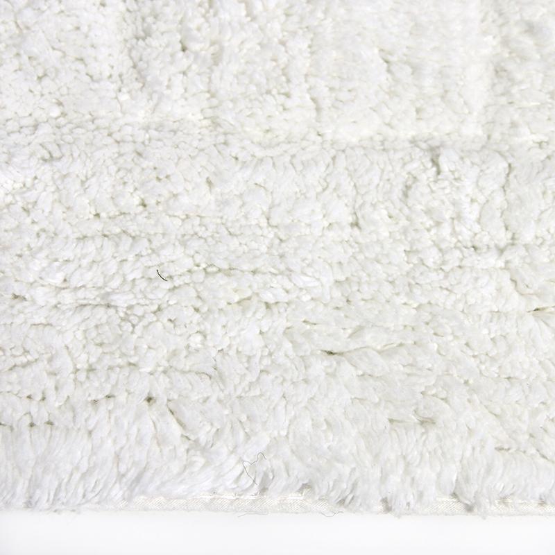 Cotton Bath Mat White in Size 50cm x 75cm-Rugs 4 Less