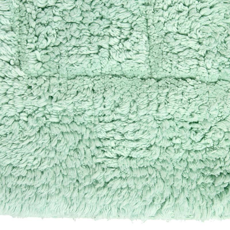 Cotton Bath Mat Light Green in Size 50cm x 75cm-Rugs 4 Less