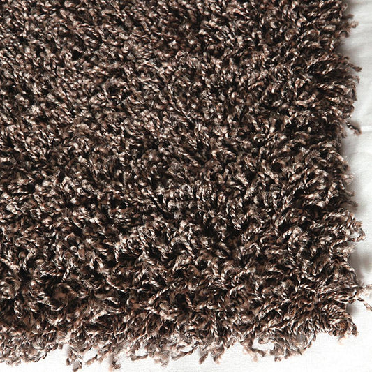 Cosmic Brown Shag Rug in Size 160cm x 230cm-Rugs 4 Less
