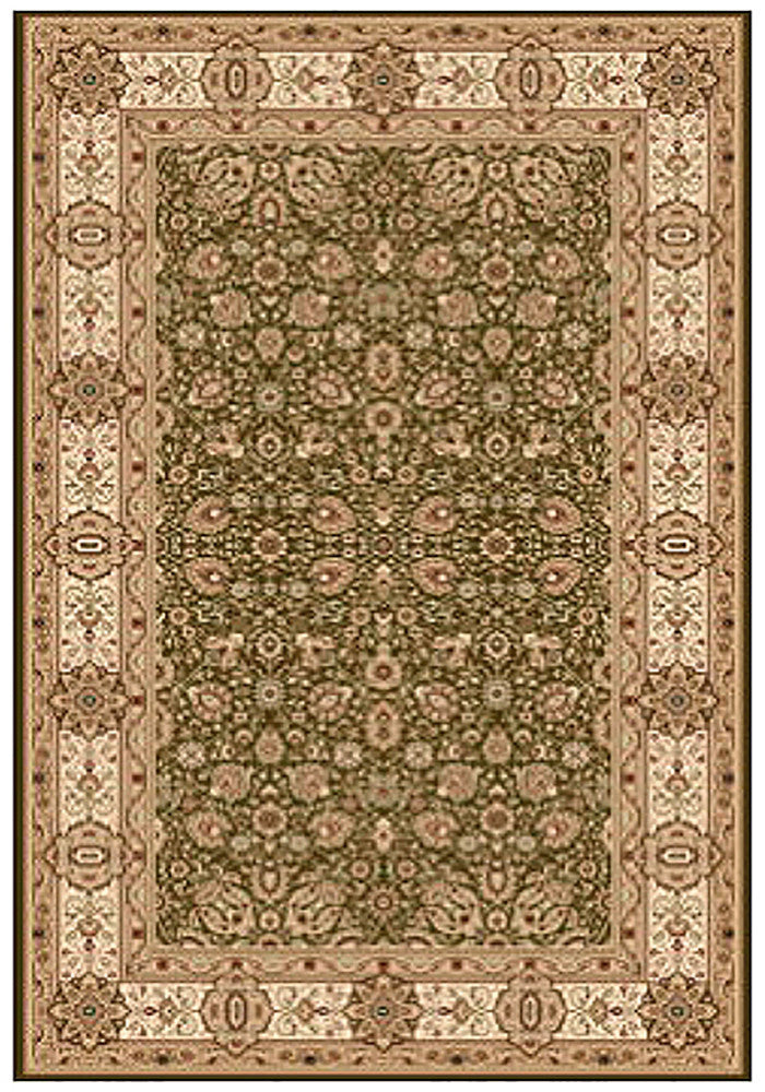 Elegance 1339 Green Large Traditional Rug in Size 200cm x 290cm-Rugs 4 Less