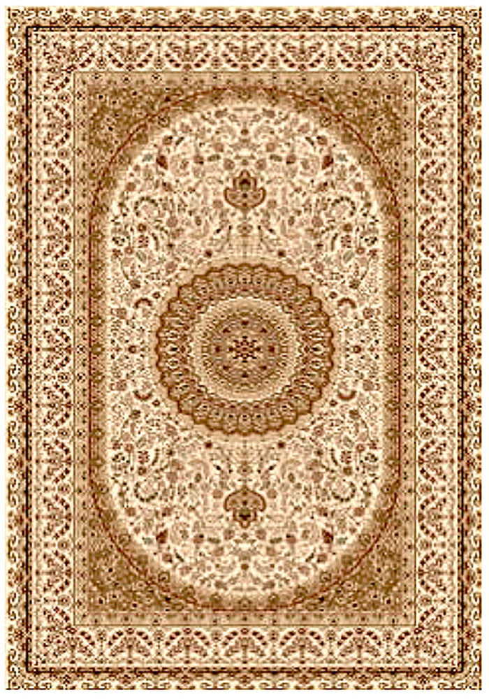 Elegance 1340 Cream Small Traditional Rug in Size 120cm x 170cm-Rugs 4 Less