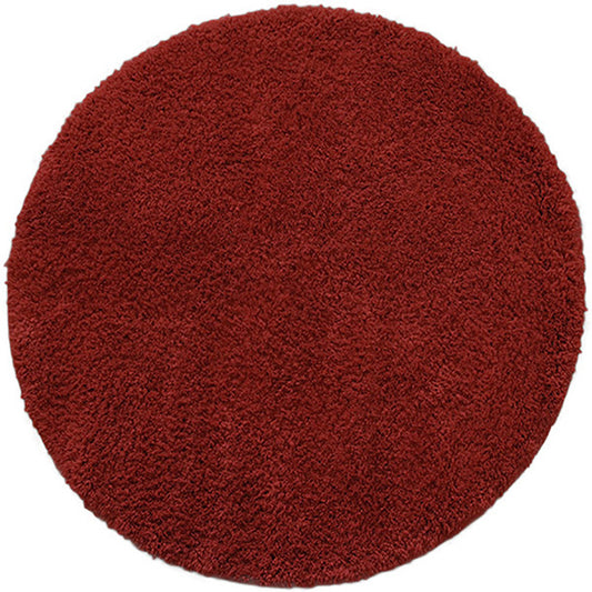 Drylon Round Mat Red in Size Round 90cm | Large Round Bath Mat