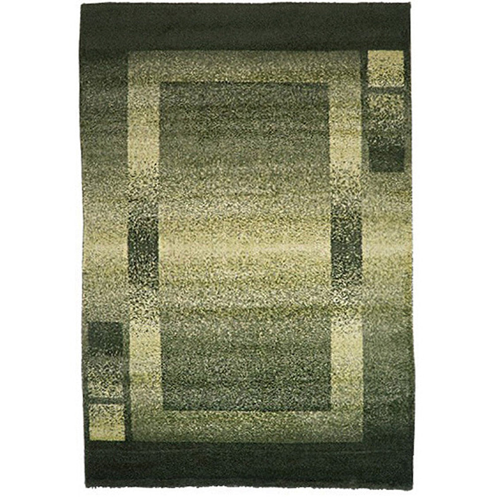 Milano 760 Green Large Rug in Size 200cm x 290cm-Rugs 4 Less