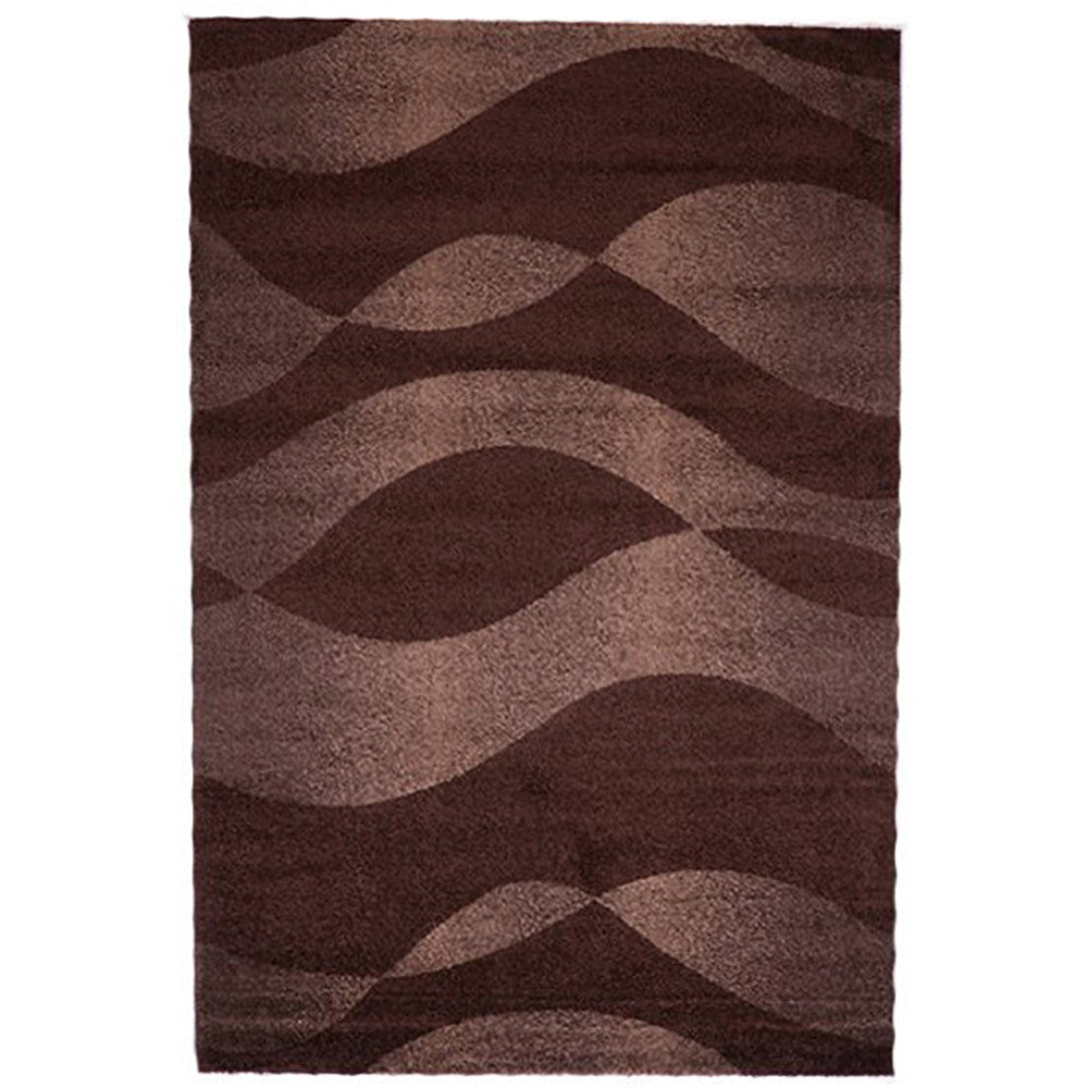 Milano 789 Brown Small Modern Rug in Size 120cm x 170cm-Rugs 4 Less