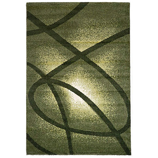 Milano 790 Green Large Mat in Size 80cm x 130cm-Rugs 4 Less