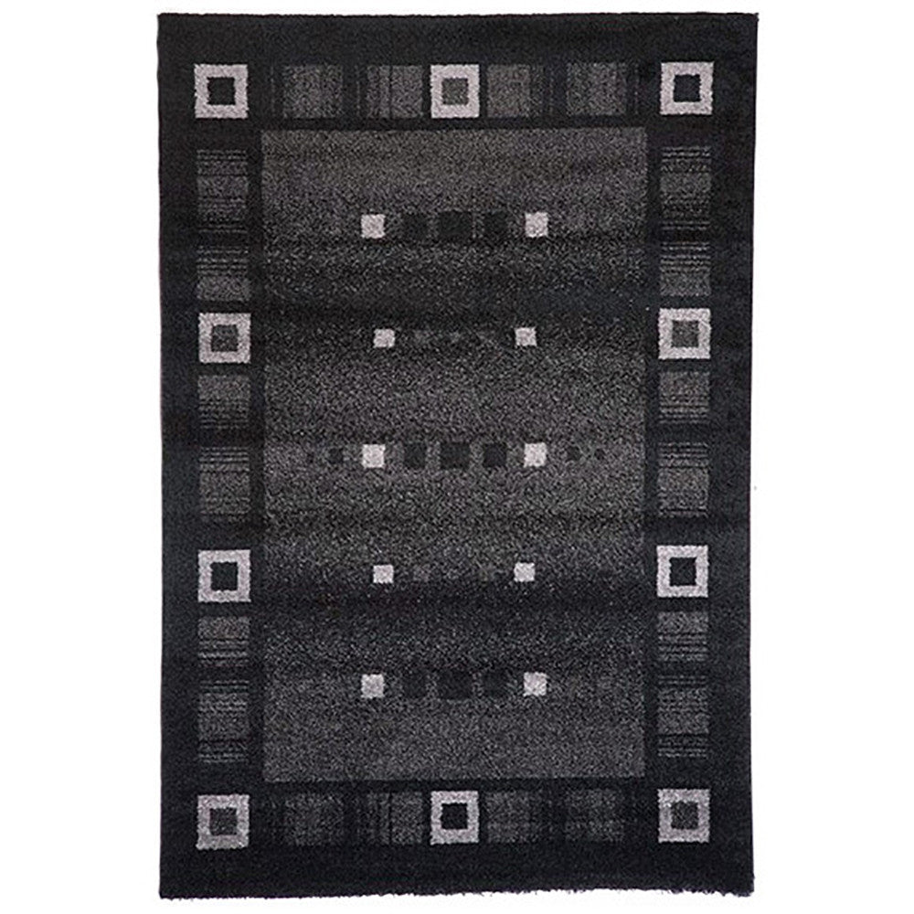 Milano 815 Black Extra Large Rug in Size 240cm x 340cm-Rugs 4 Less