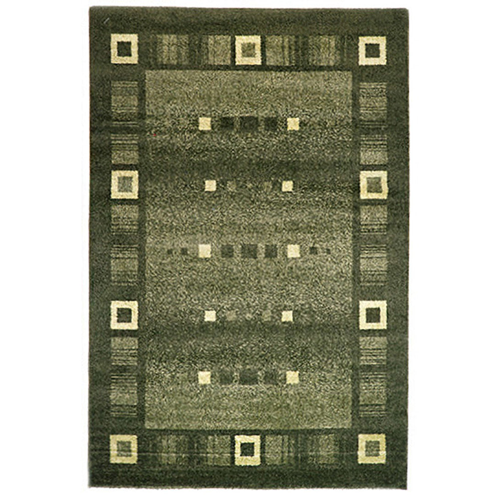 Milano 815 Green Rug in Size 160cm x 230cm-Rugs 4 Less