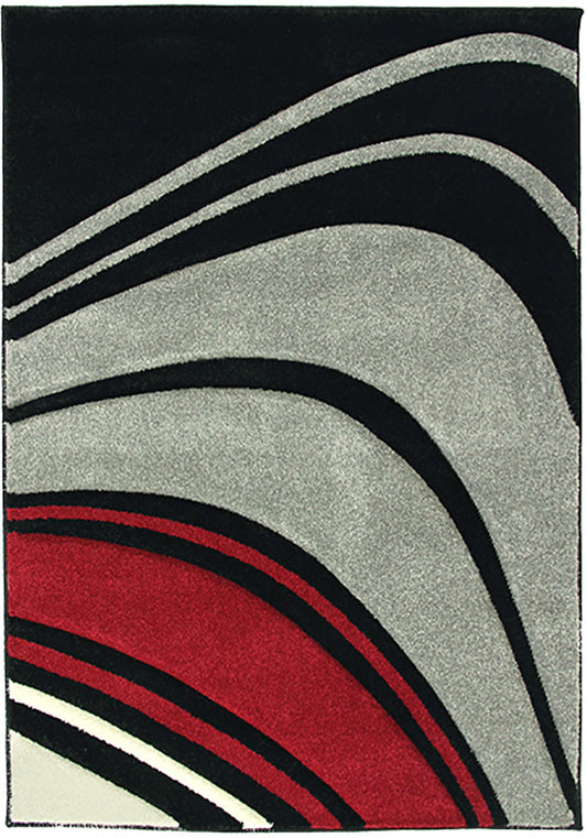 Monte-Carlo 4341B Blk-Fume Rug in Size 160cm x 230cm-Rugs 4 Less