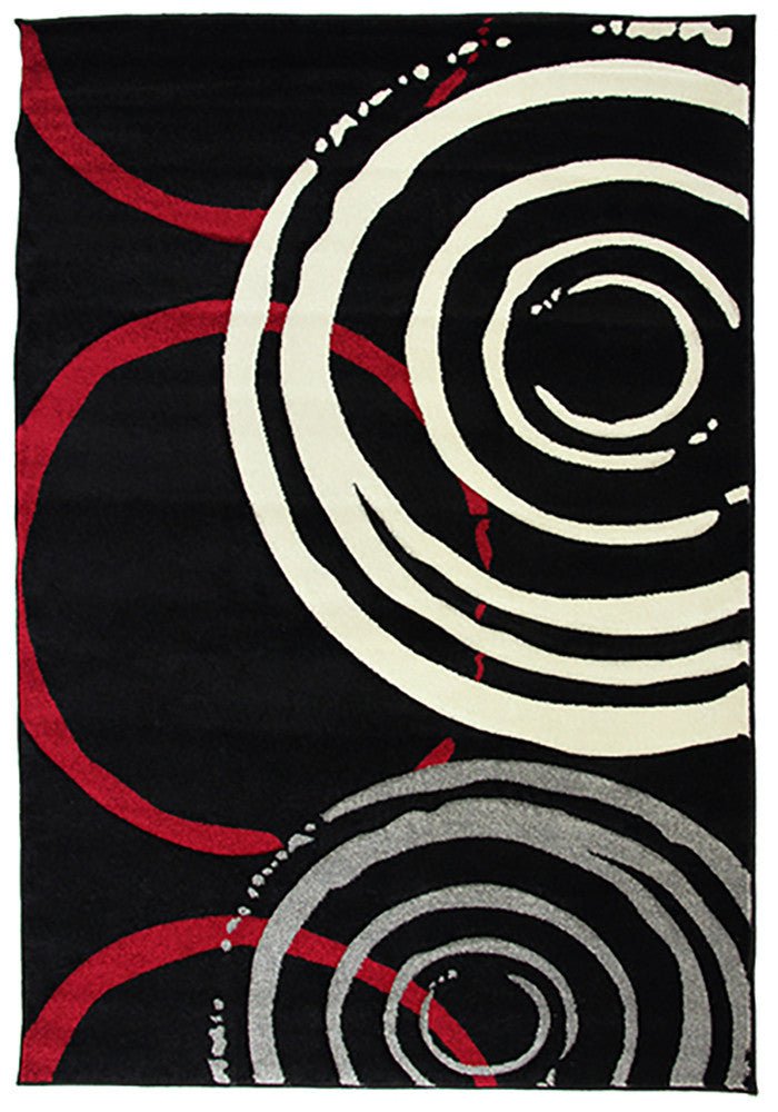 Monte-Carlo 7687A Black Large Mat in Size 80cm x 130cm-Rugs 4 Less