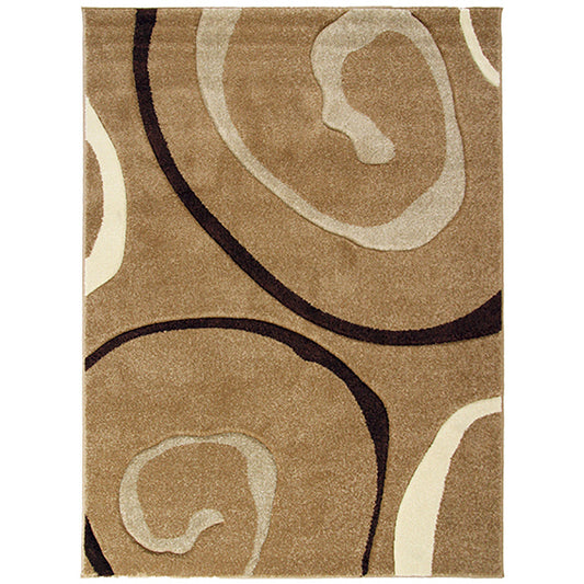 Monte-Carlo 8590A Beige Large Mat in Size 80cm x 130cm-Rugs 4 Less