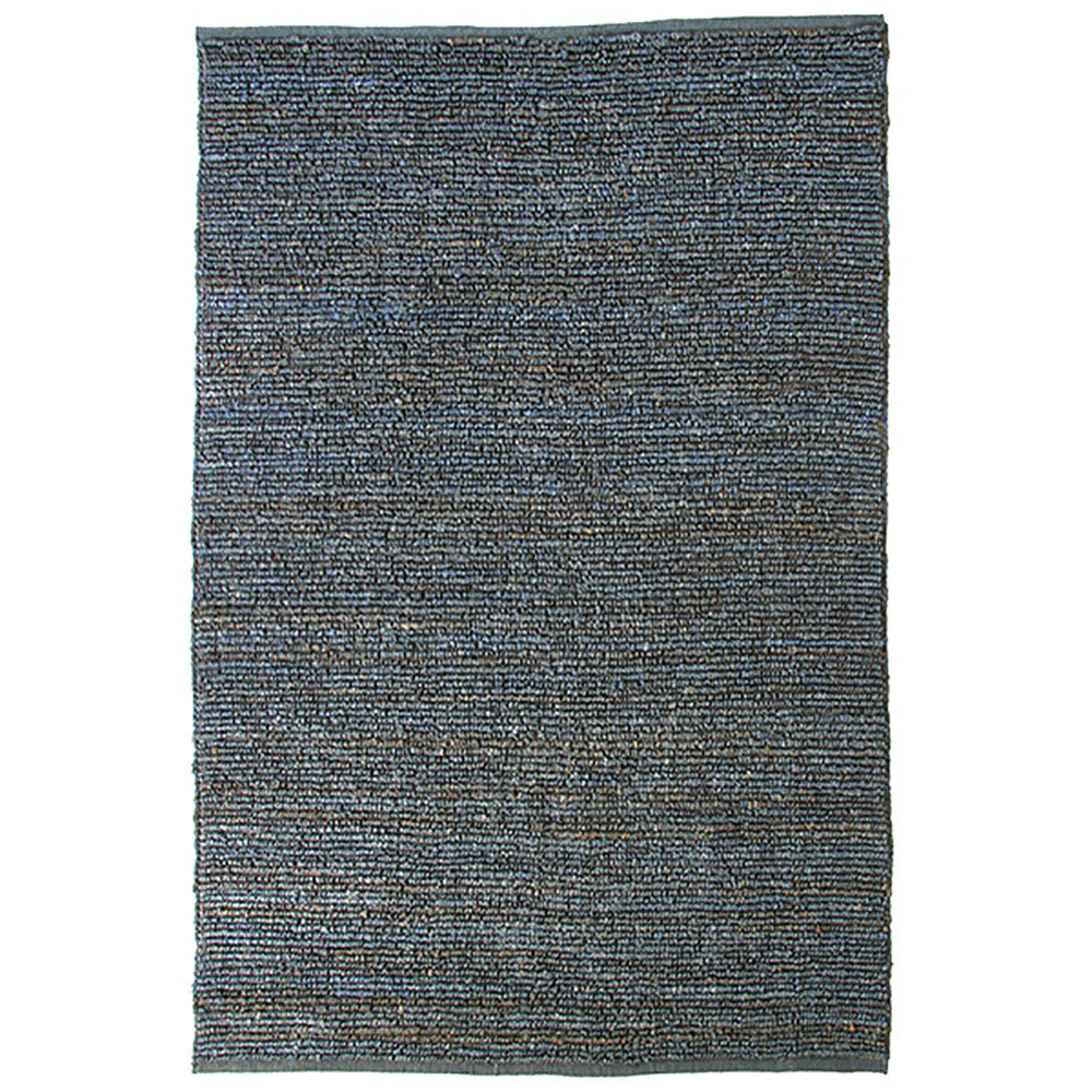 Morocco Jute Rug Blue in Size 160cm x 230cm-Rugs 4 Less