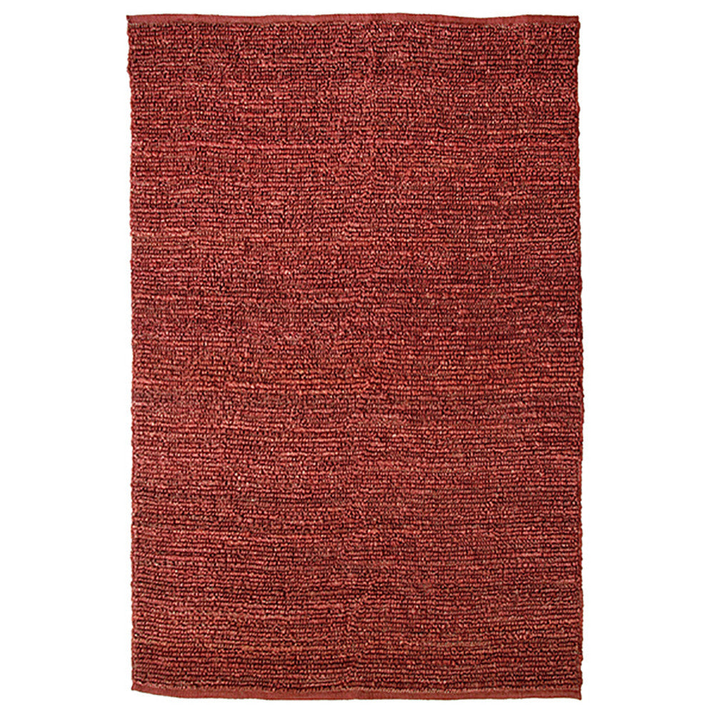 Morocco Large Jute Rug Red in Size 200cm x 300cm-Rugs 4 Less