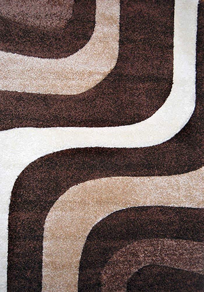 Nova 8935 Brown Extra Large Rug in Size 240cm x 340cm-Rugs 4 Less