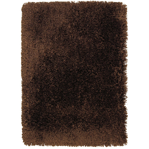 Pluto Cocoa Shag Rug in Size 150cm x 220cm-Rugs 4 Less